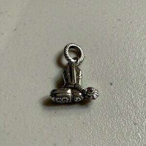 Brighton Silver Cowboy Boot Charm